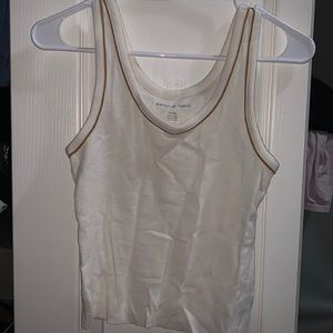 american eagle white tank